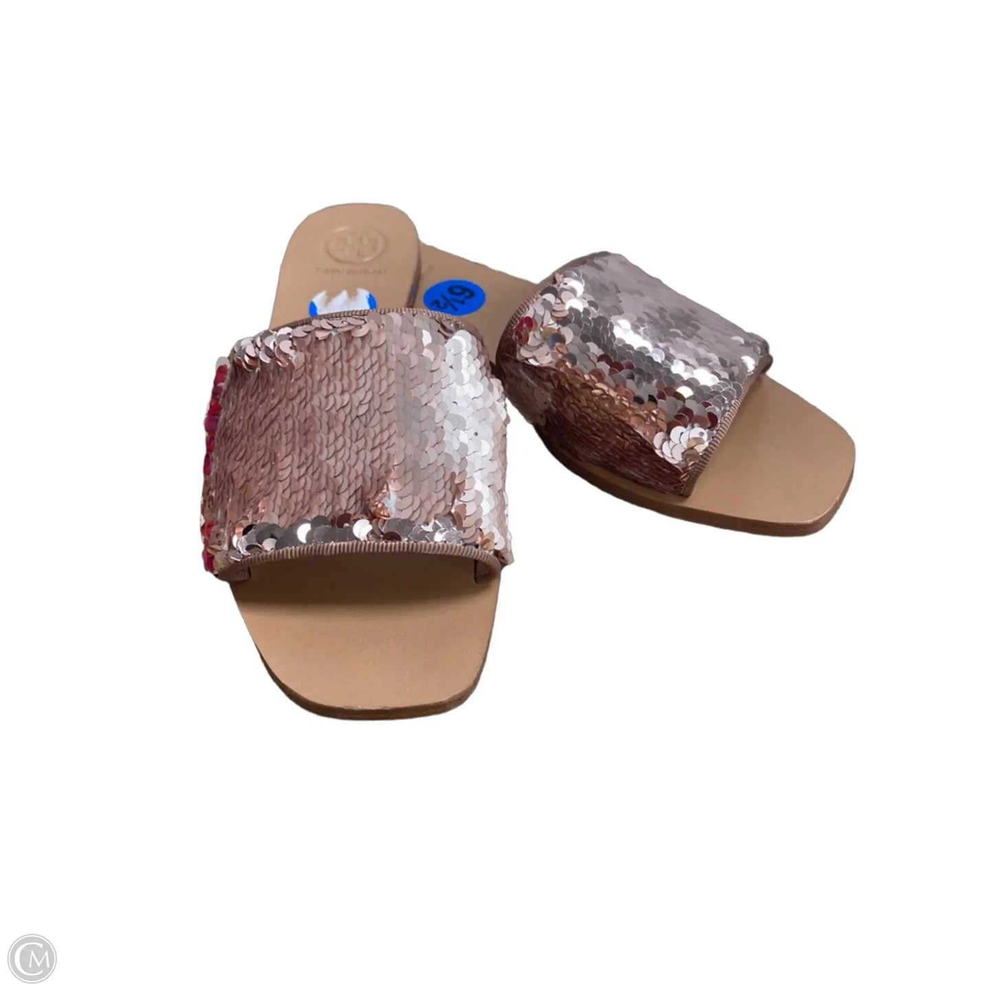 Sandals Designer By Tory Burch In Rose Gold, Size: 6.5