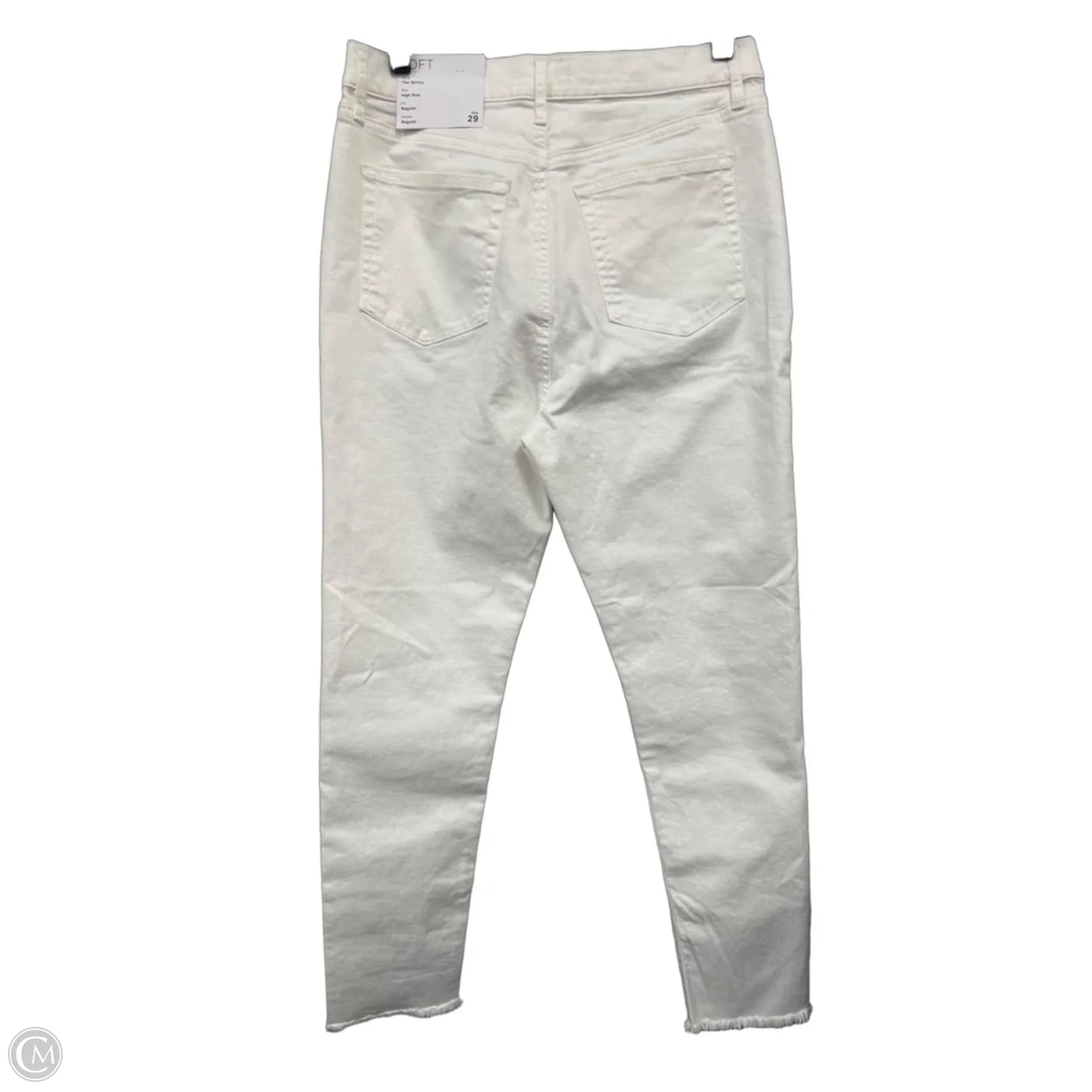 Jeans Skinny By Loft In Cream, Size: 8
