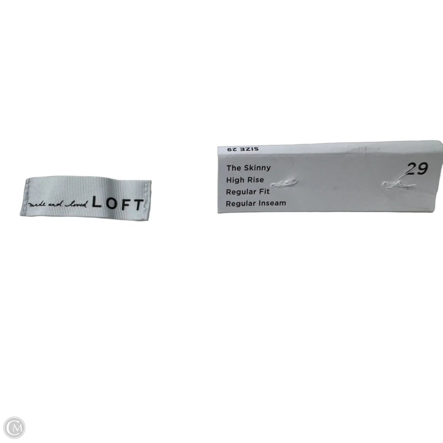Jeans Skinny By Loft In Cream, Size: 8