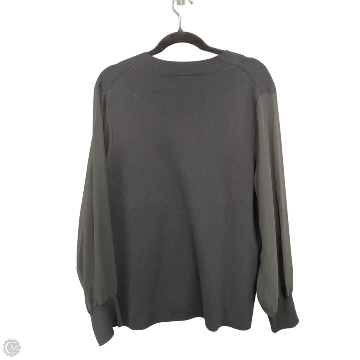 Top Long Sleeve By Talbots In Black, Size: 1x