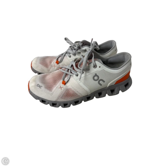 Shoes Athletic By On Cloud In Orange & White, Size: 8.5