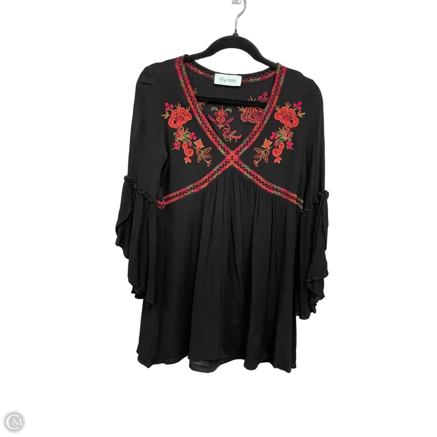 Dress Casual Short By Clothes Mentor In Black & Pink, Size: S