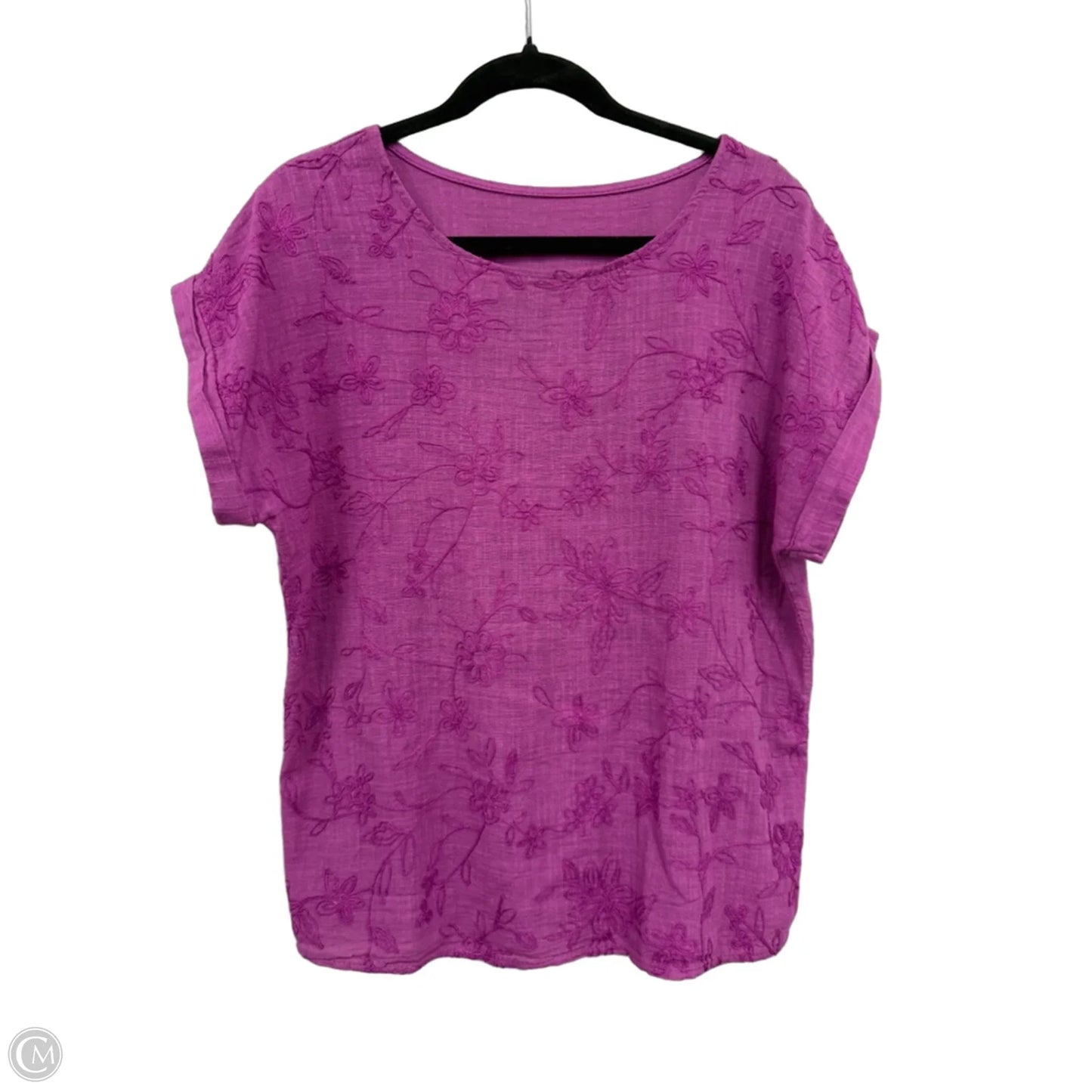 Top Short Sleeve By Clothes Mentor In Purple, Size: 10