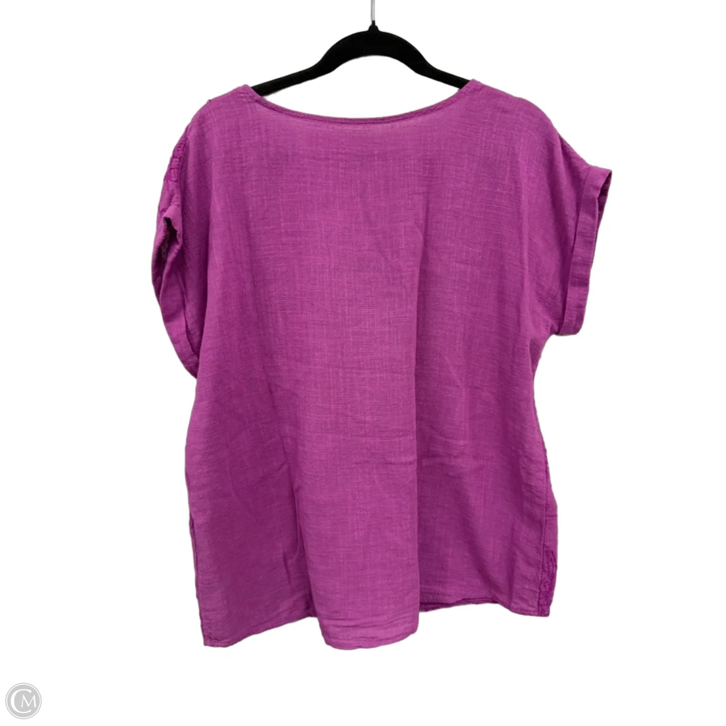 Top Short Sleeve By Clothes Mentor In Purple, Size: 10