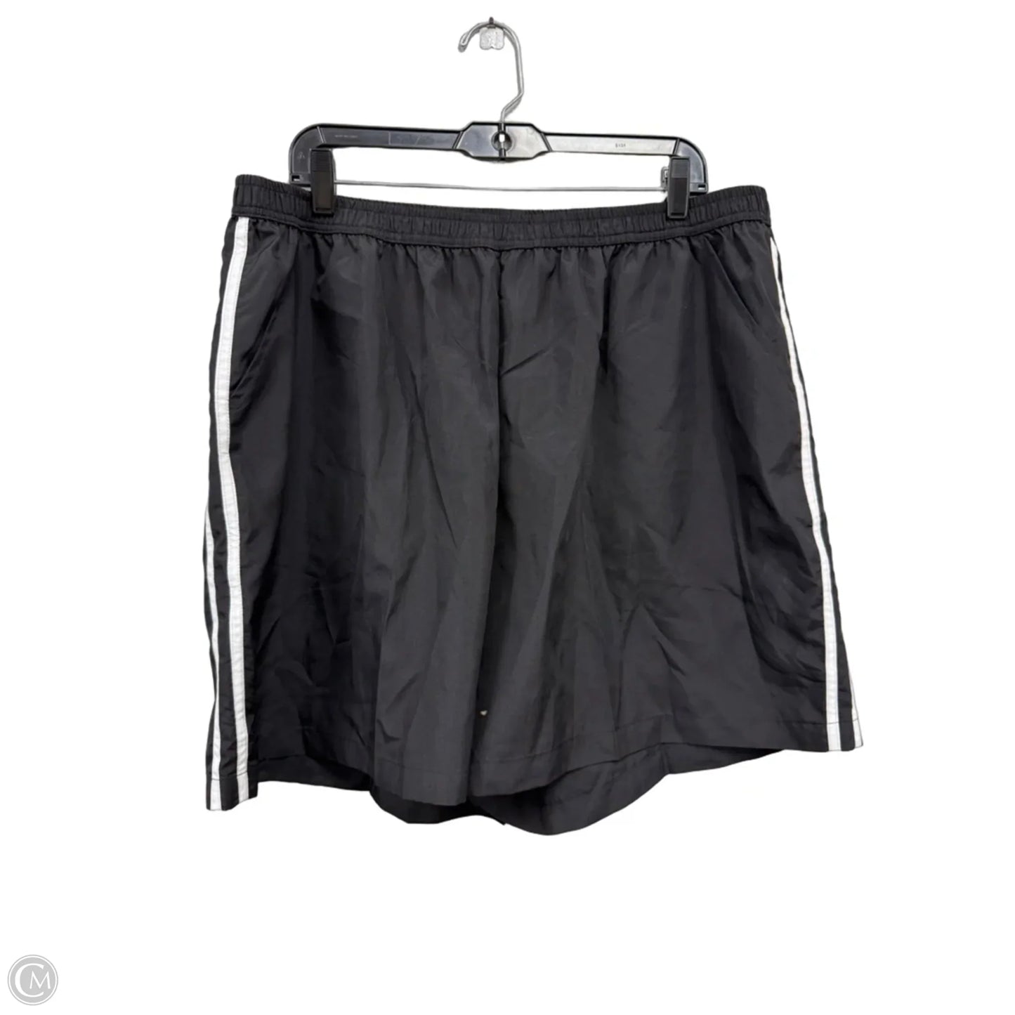Athletic Shorts By Just My Size In Black & White, Size: 3x