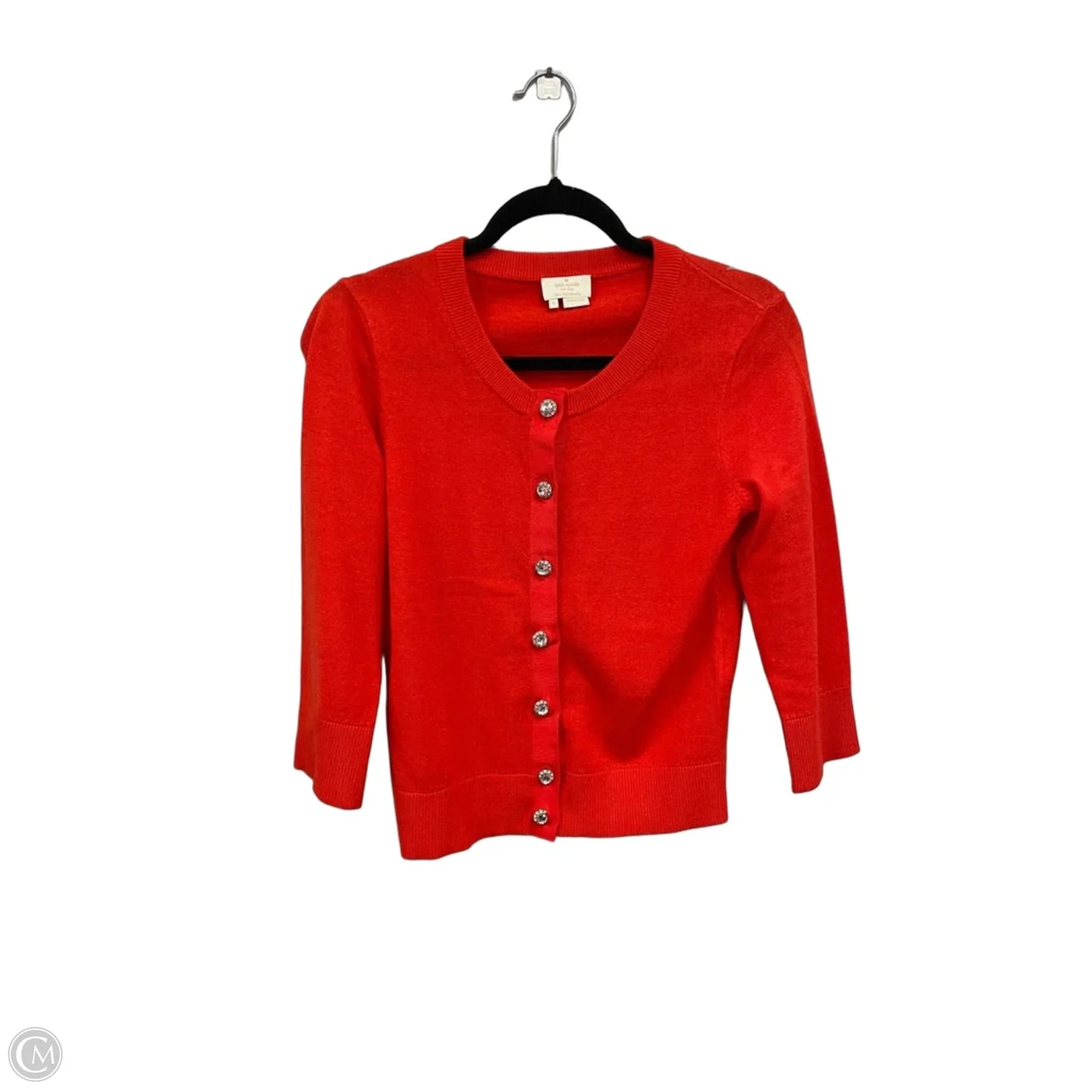 Cardigan Designer By Kate Spade In Orange, Size: S