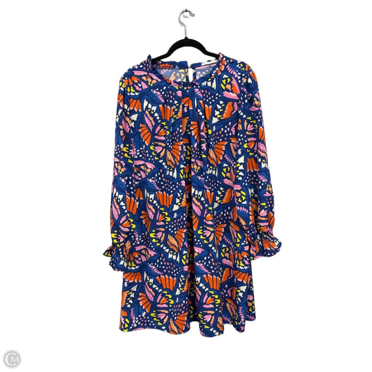 Dress Casual Short By Michelle Mcdowell In Blue & Pink, Size: Xxl