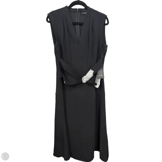 Dress Casual Midi By White House Black Market In Black, Size: 12