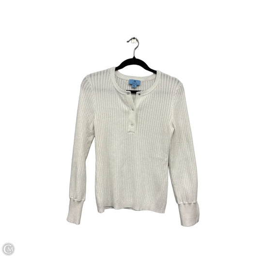 Sweater By Cece In White, Size: M