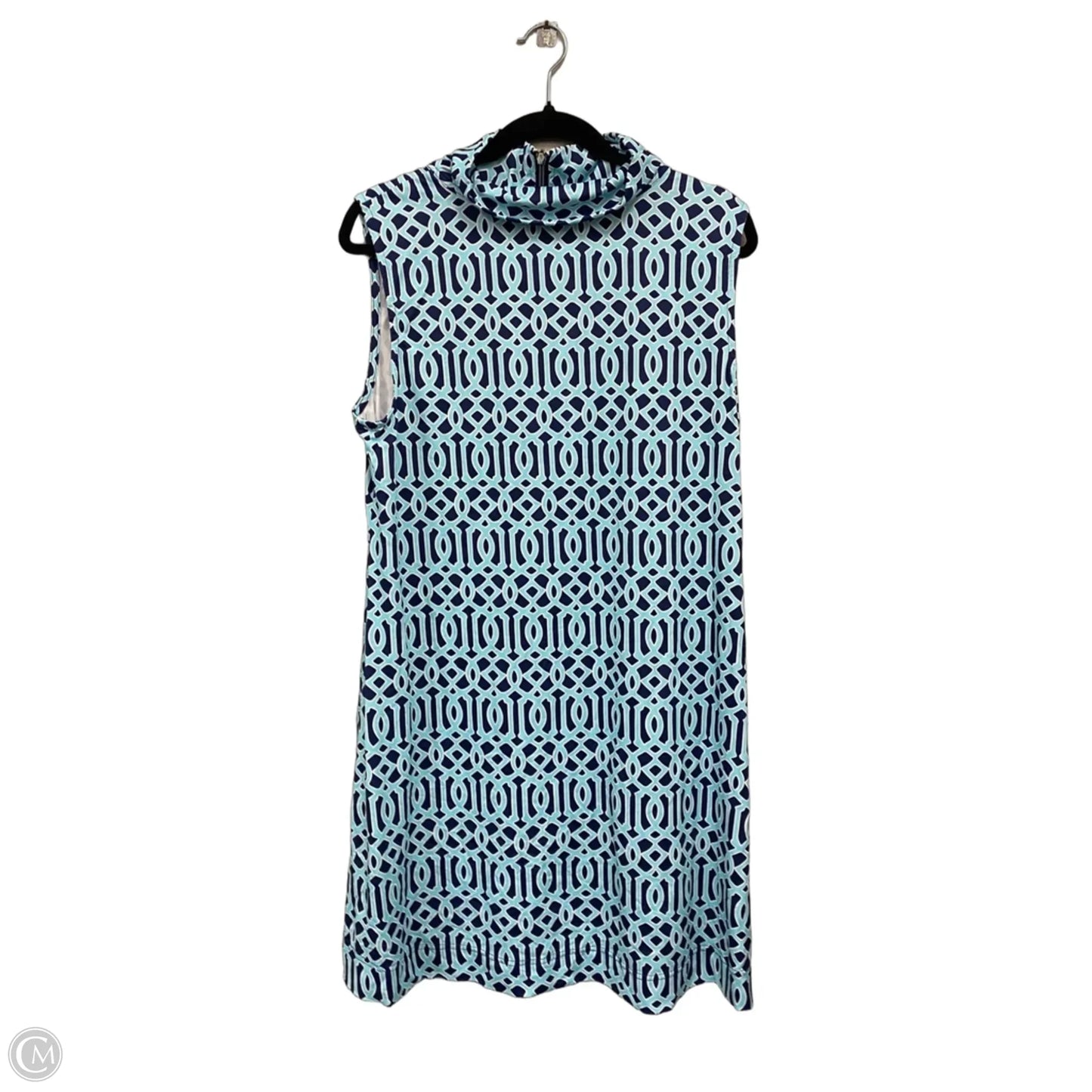 Dress Casual Short By Lulu B In Blue & White, Size: Xl