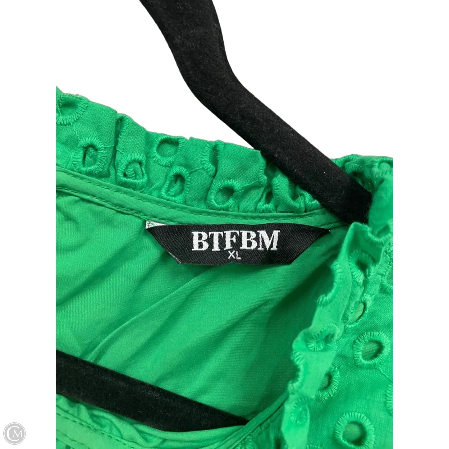 Top Short Sleeve By Btfbm In Green, Size: Xl