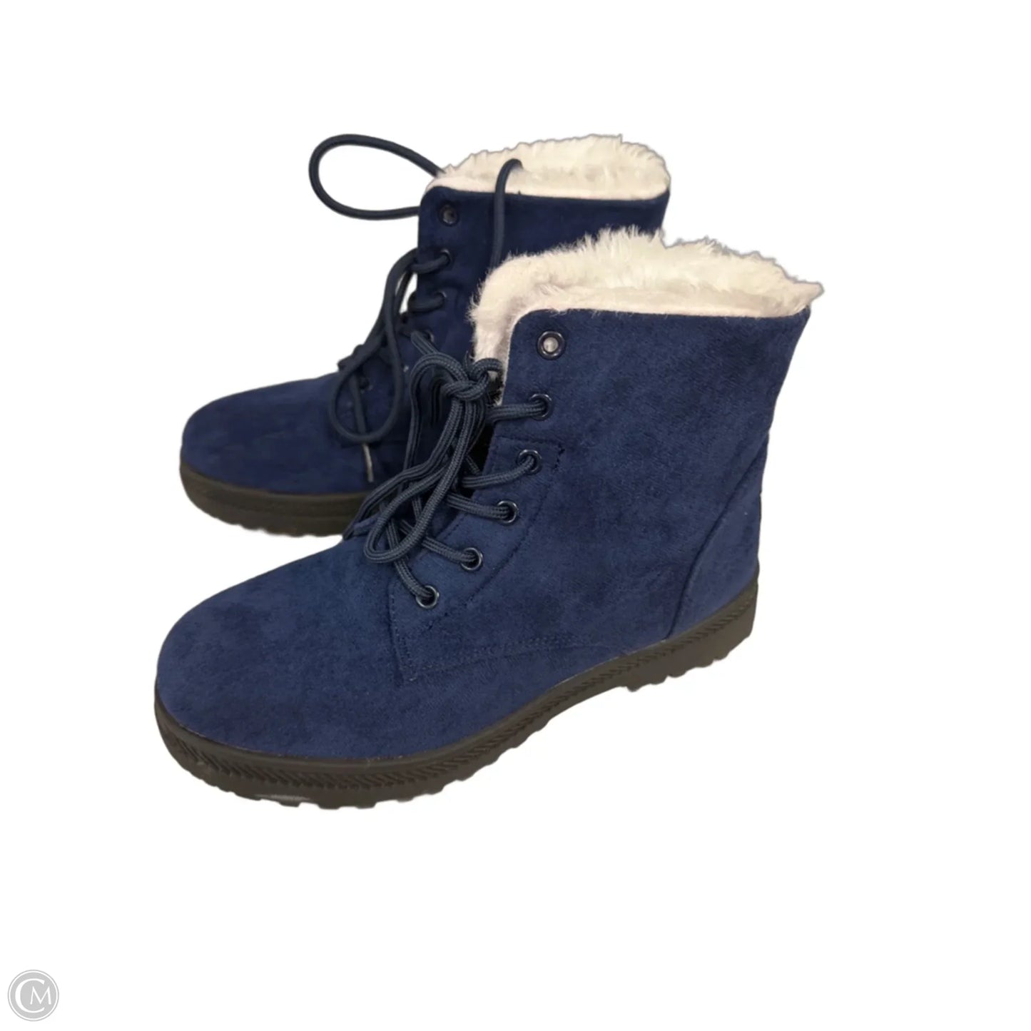 Boots Snow By Soda In Navy, Size: 5.5