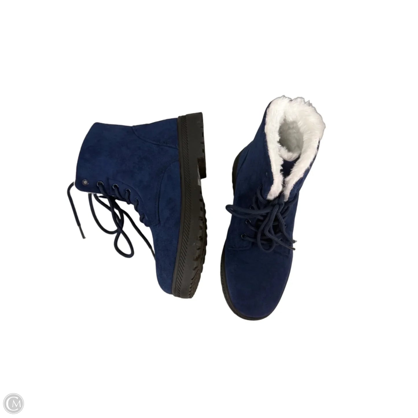 Boots Snow By Soda In Navy, Size: 5.5