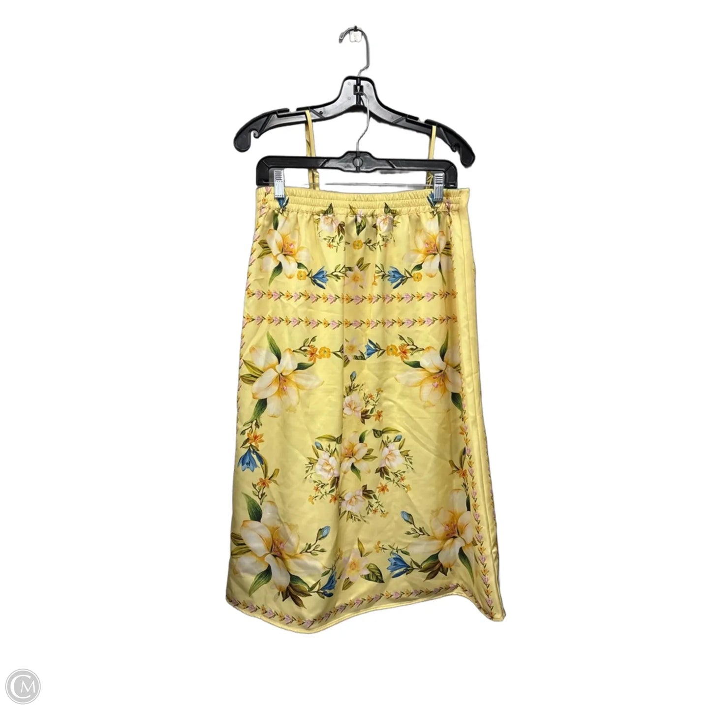 Skirt Set 2pc By Rachel Zoe In Blue & Yellow, Size: M