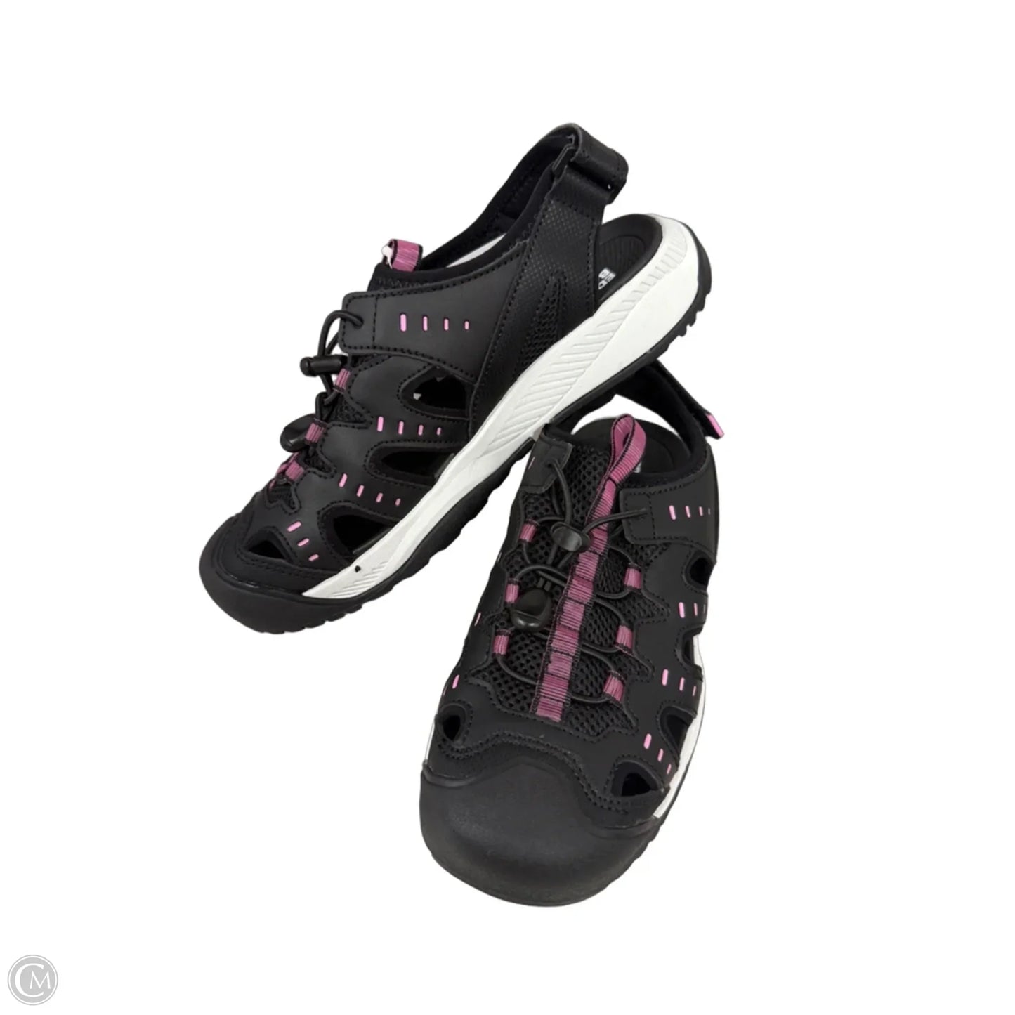 Shoes Sneakers By Eddie Bauer In Black & Pink, Size: 7