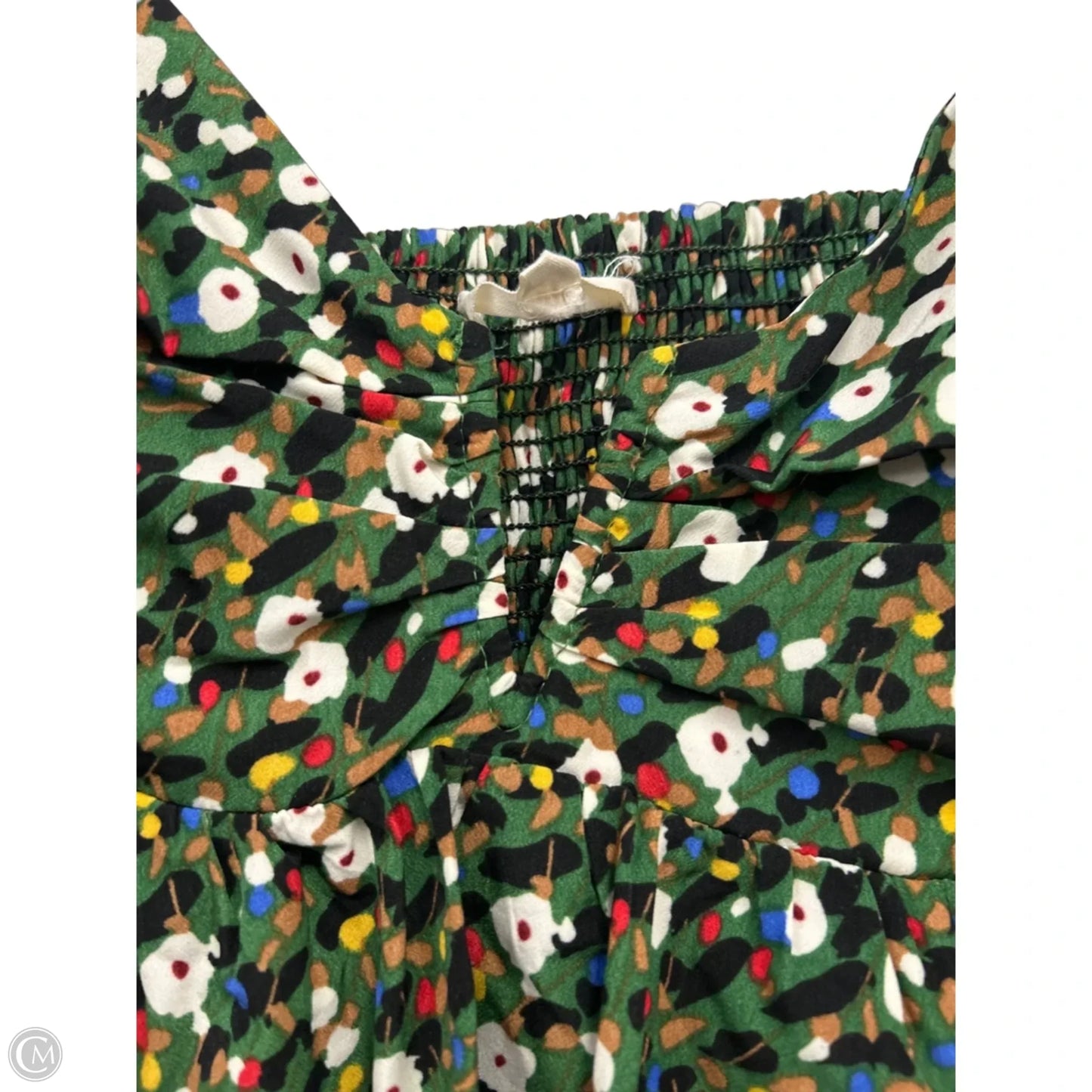 Top Short Sleeve By Entro In Green & White, Size: M