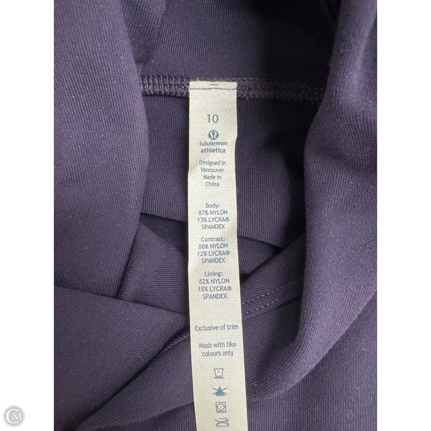 Athletic Jacket By Lululemon In Purple, Size: 10
