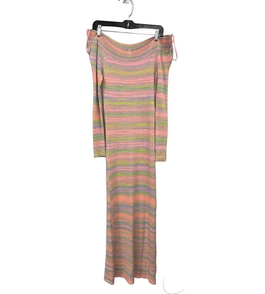 Dress Sweater By Daily Practice By Anthropologie In Orange & Purple, Size: M