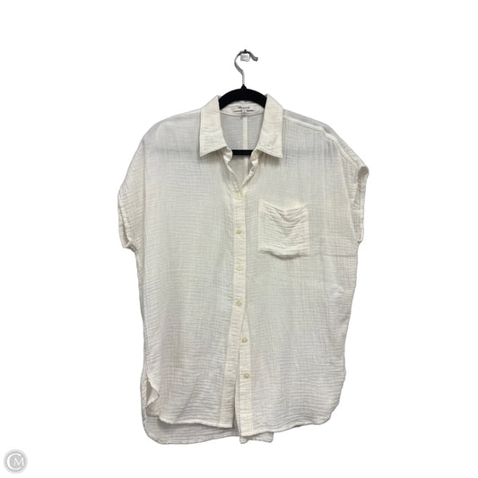 Top Short Sleeve By Madewell In Cream, Size: S