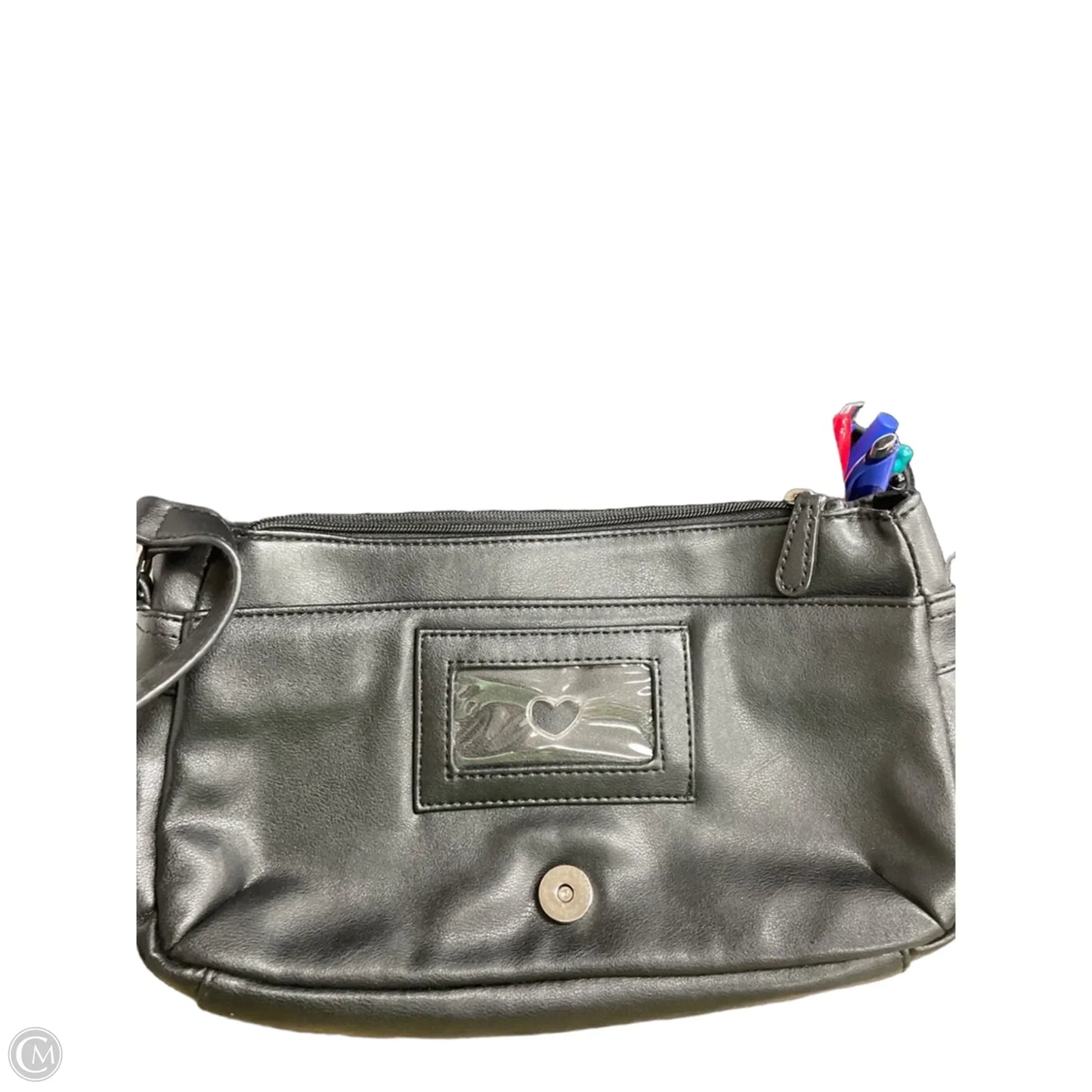 Crossbody Leather By Madison, Size: Medium