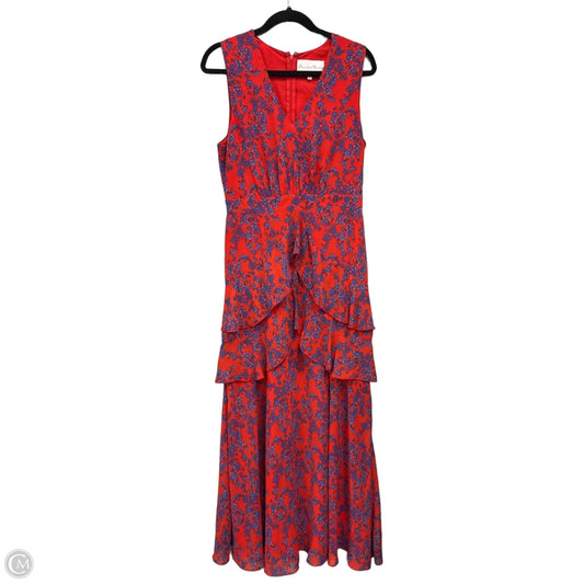 Dress Casual Maxi By Clothes Mentor In Blue & Red, Size: M
