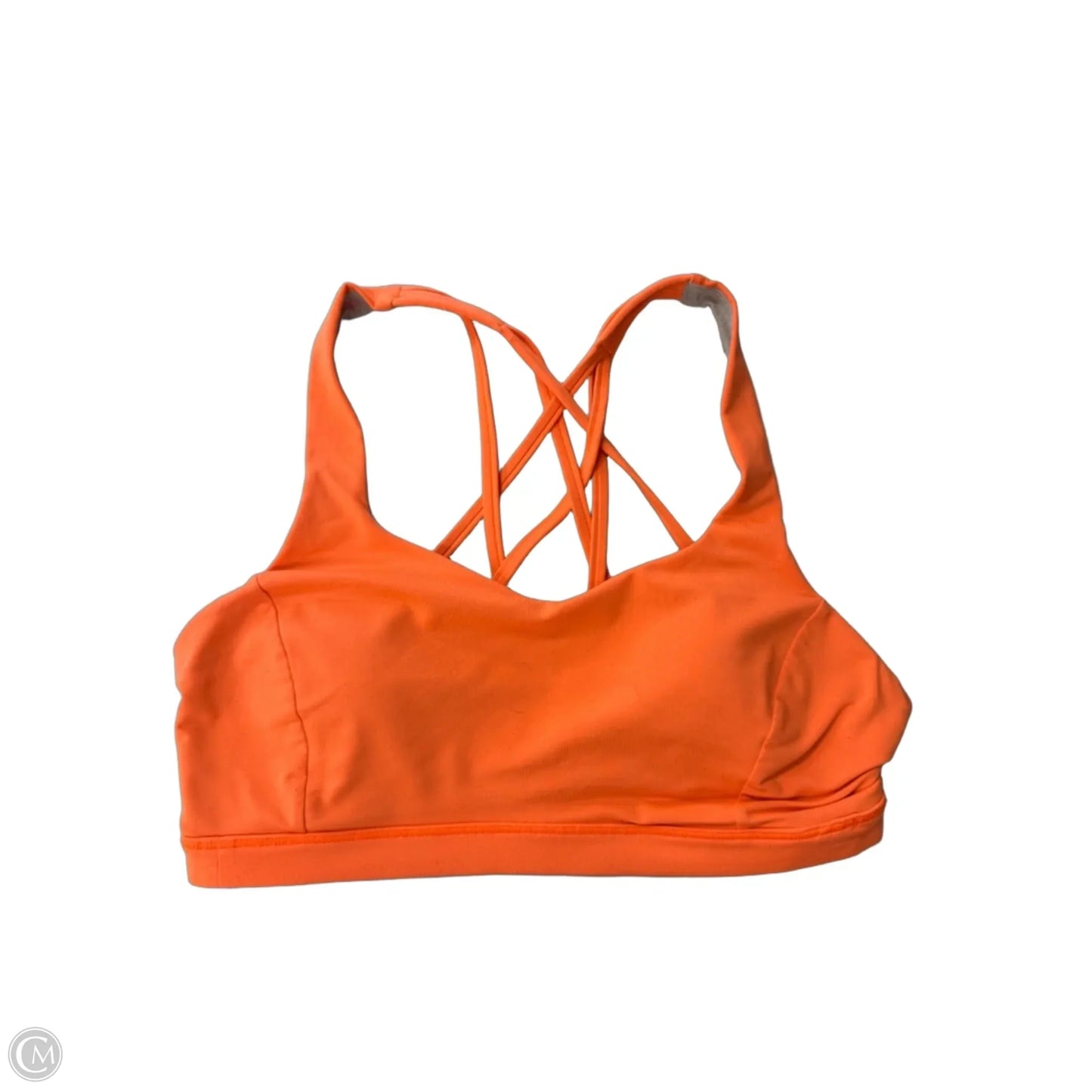 Athletic Bra By Lululemon In Orange, Size: 8