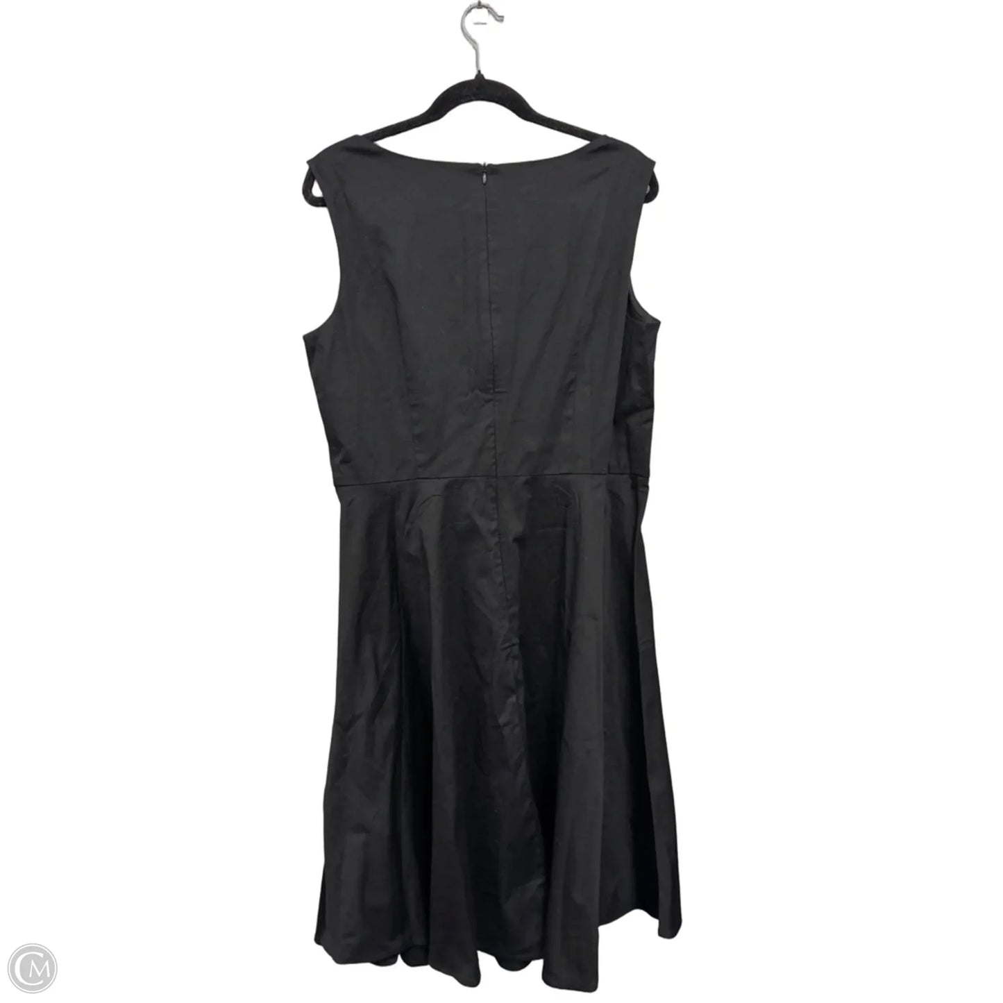 Dress Casual Midi By Clothes Mentor In Black, Size: 2x