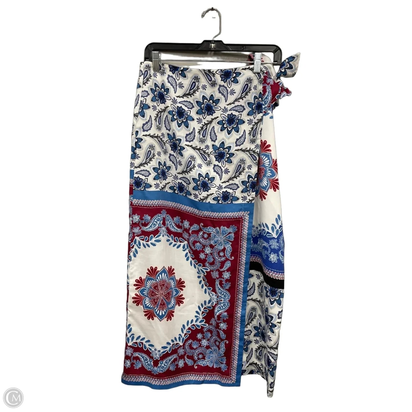 Skirt Maxi By Loft In Blue & Red, Size: 6