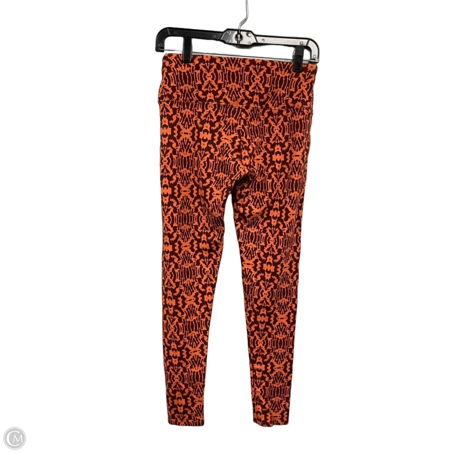 Athletic Leggings By Soft Surroundings In Brown & Orange, Size: Xs