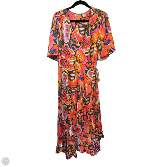 Dress Casual Maxi By Clothes Mentor In Orange & Pink, Size: M