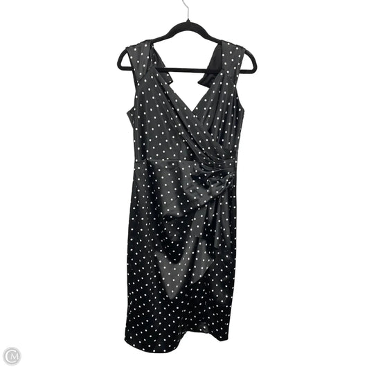 Dress Casual Midi By Debut In Black & White, Size: 12