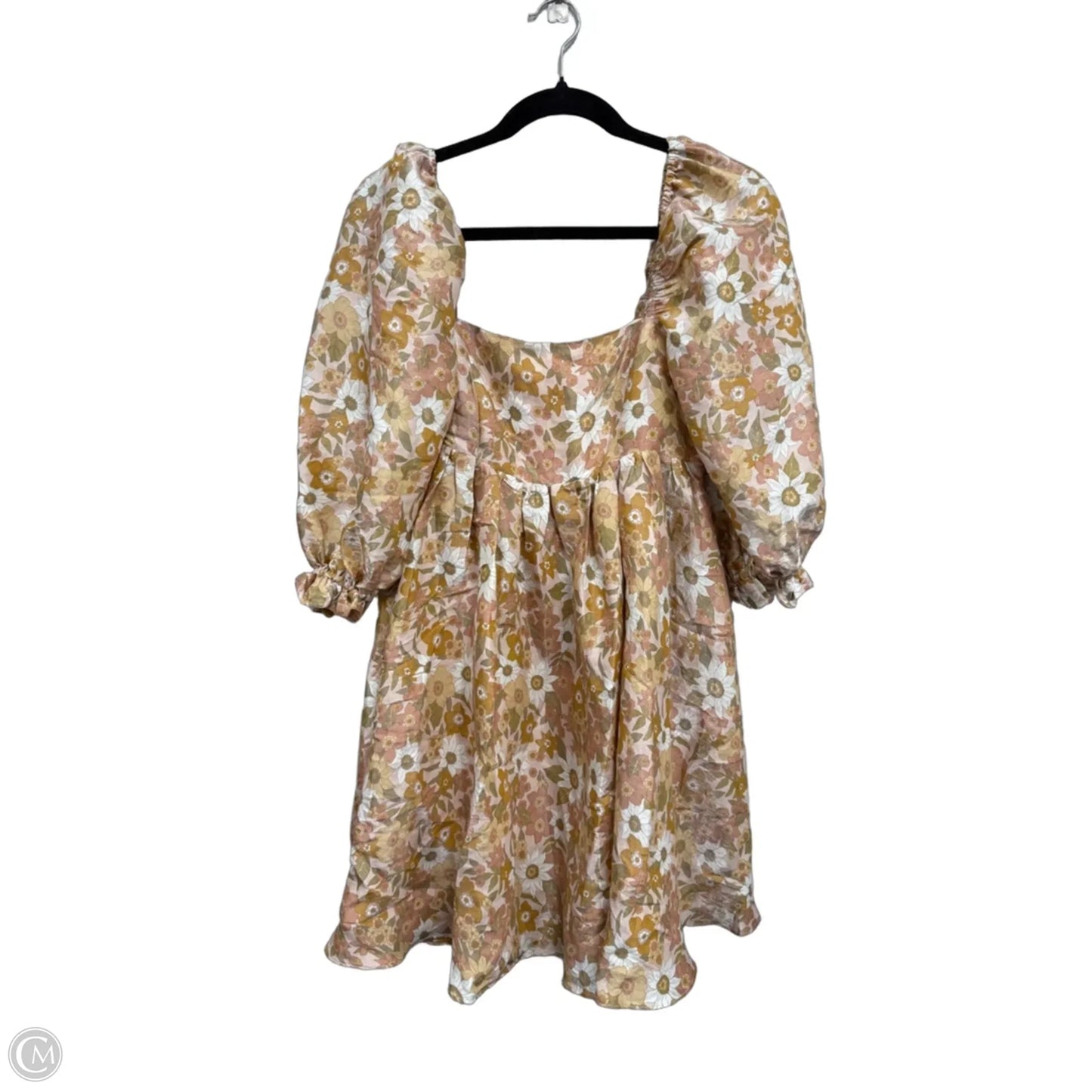 Dress Casual Short By Storia In Gold & Pink, Size: S