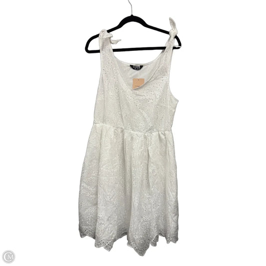 Dress Casual Midi By Bloomchic In White, Size: 12