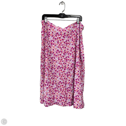 Skirt Midi By On 34th In Pink & Purple, Size: Xl
