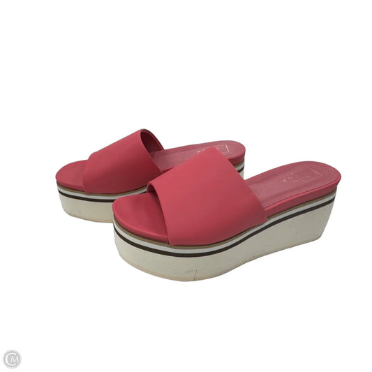 Sandals Heels Platform By Shu Shop In Pink, Size: 7.5