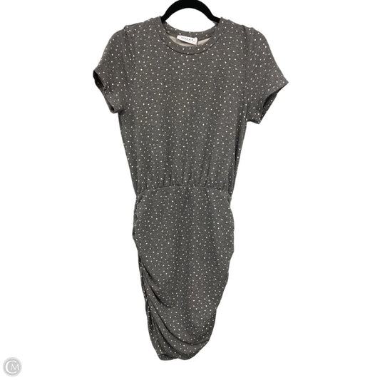 Dress Casual Midi By Gilli In Grey & White, Size: M