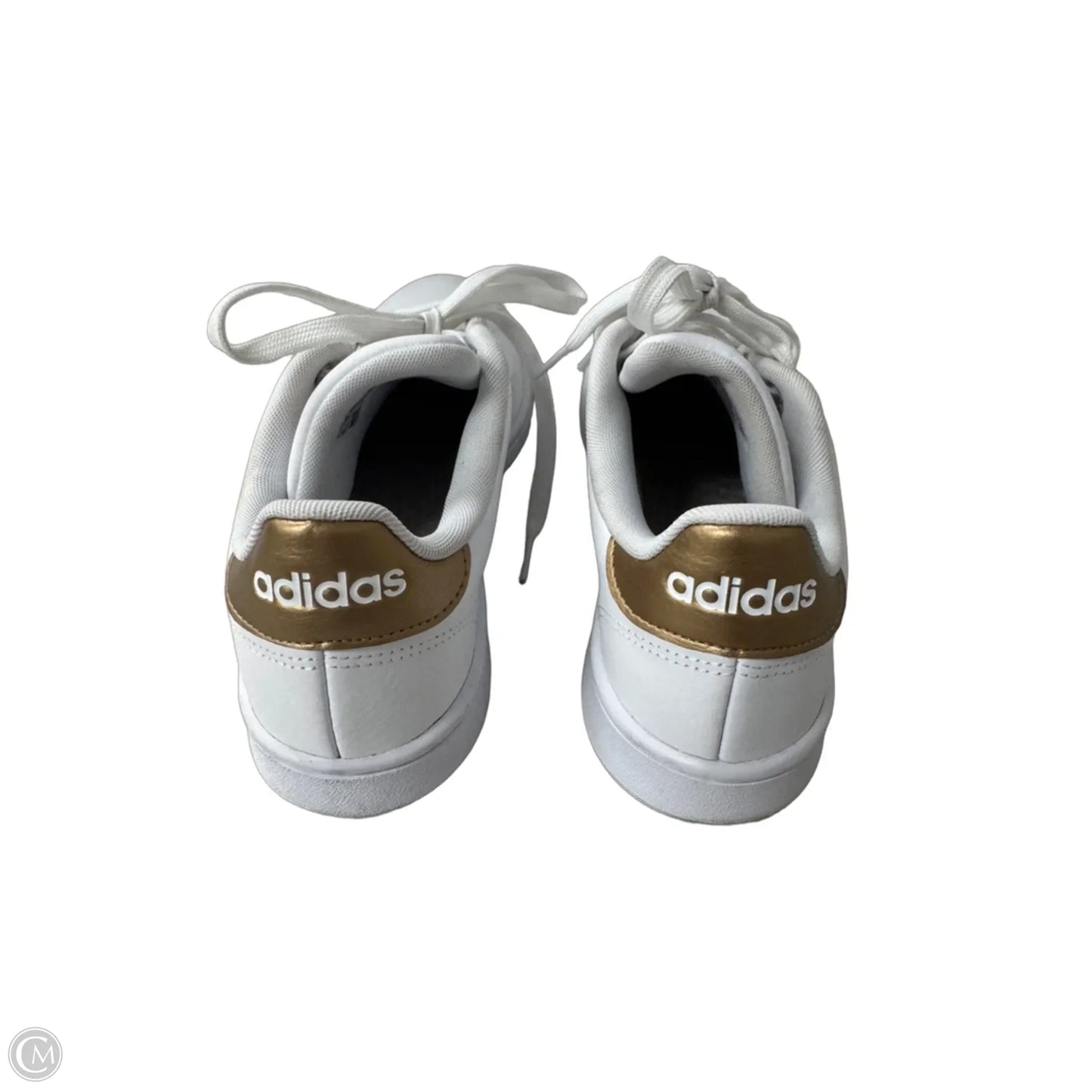 Shoes Sneakers By Adidas In Gold & White, Size: 8.5