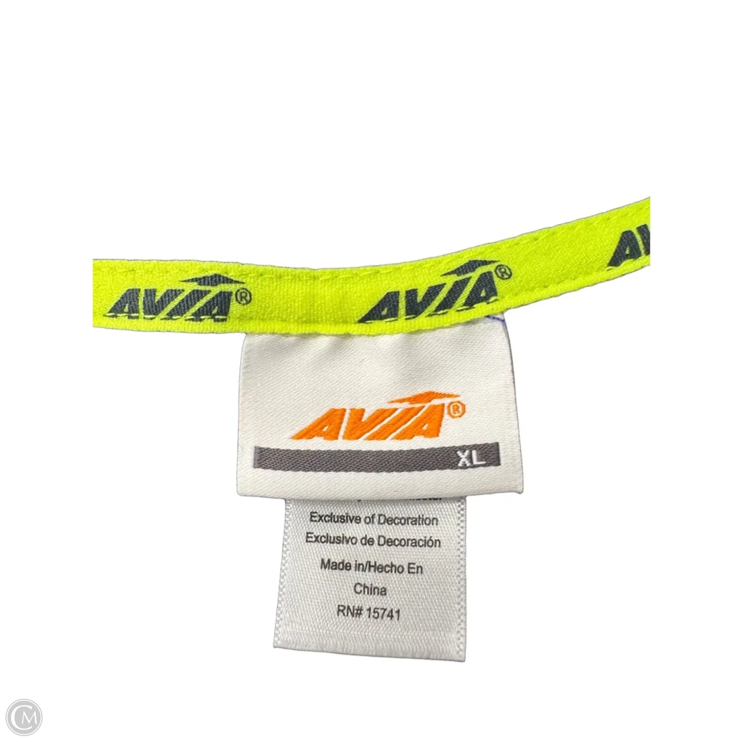 Athletic Top Short Sleeve By Avia In Purple, Size: Xl