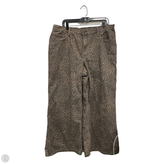 Jeans Wide Leg By Arizona In Black & Brown, Size: 18