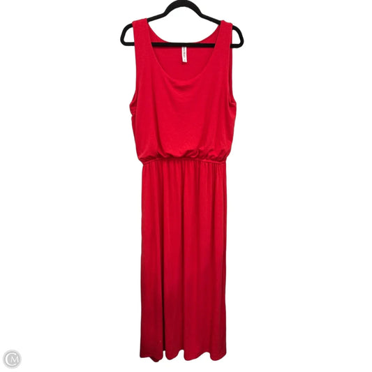 Dress Casual Maxi By Zenana In Red, Size: 1x