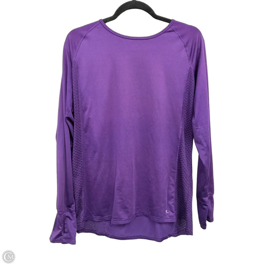 Athletic Top Long Sleeve Crewneck By Danskin Now In Purple, Size: Xxl