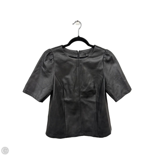 Top Short Sleeve By Ann Taylor In Black, Size: Xsp