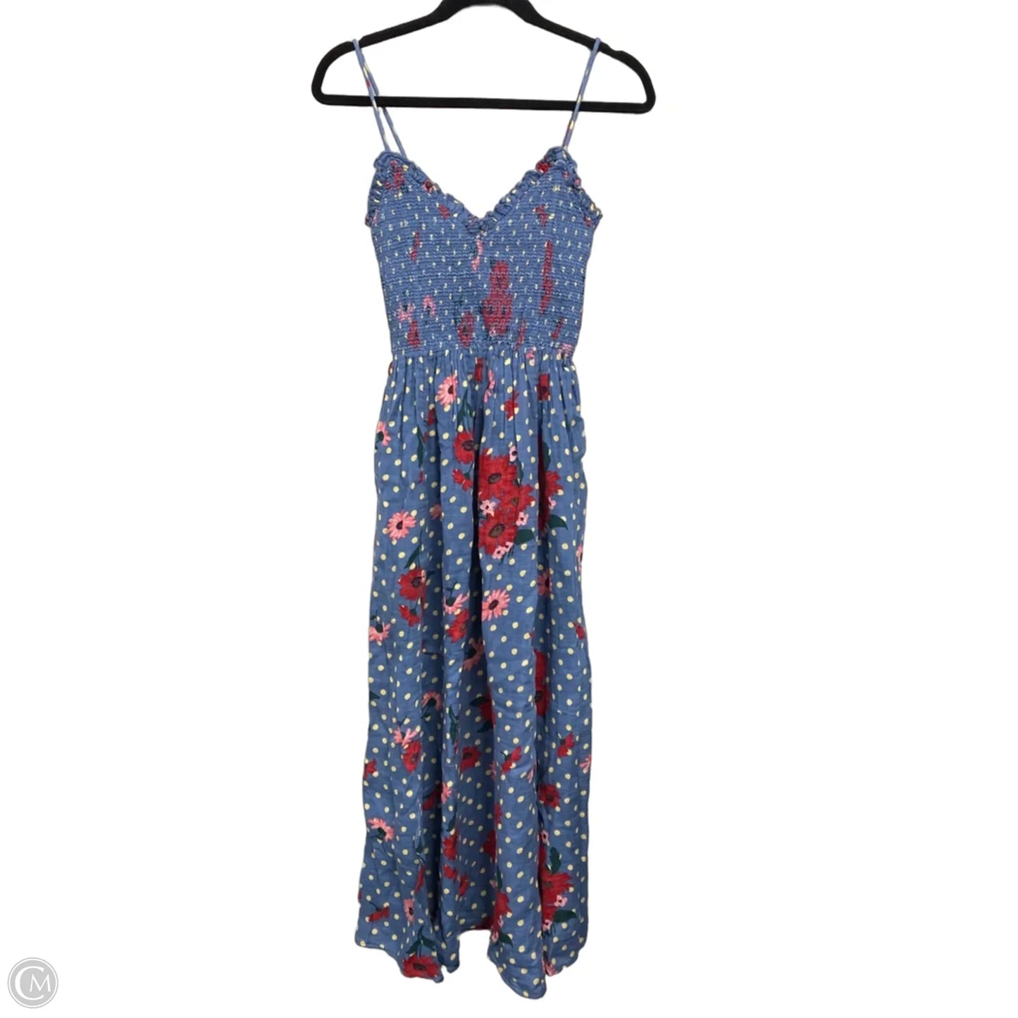 Dress Casual Maxi By Free People In Blue & Red, Size: Xs