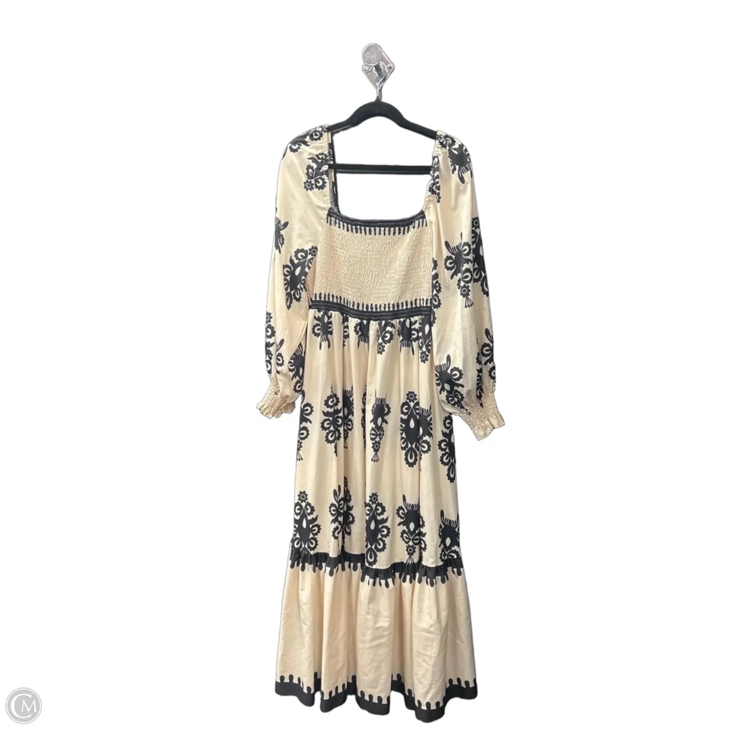 Dress Casual Maxi By Shein In Black & Cream, Size: 3x