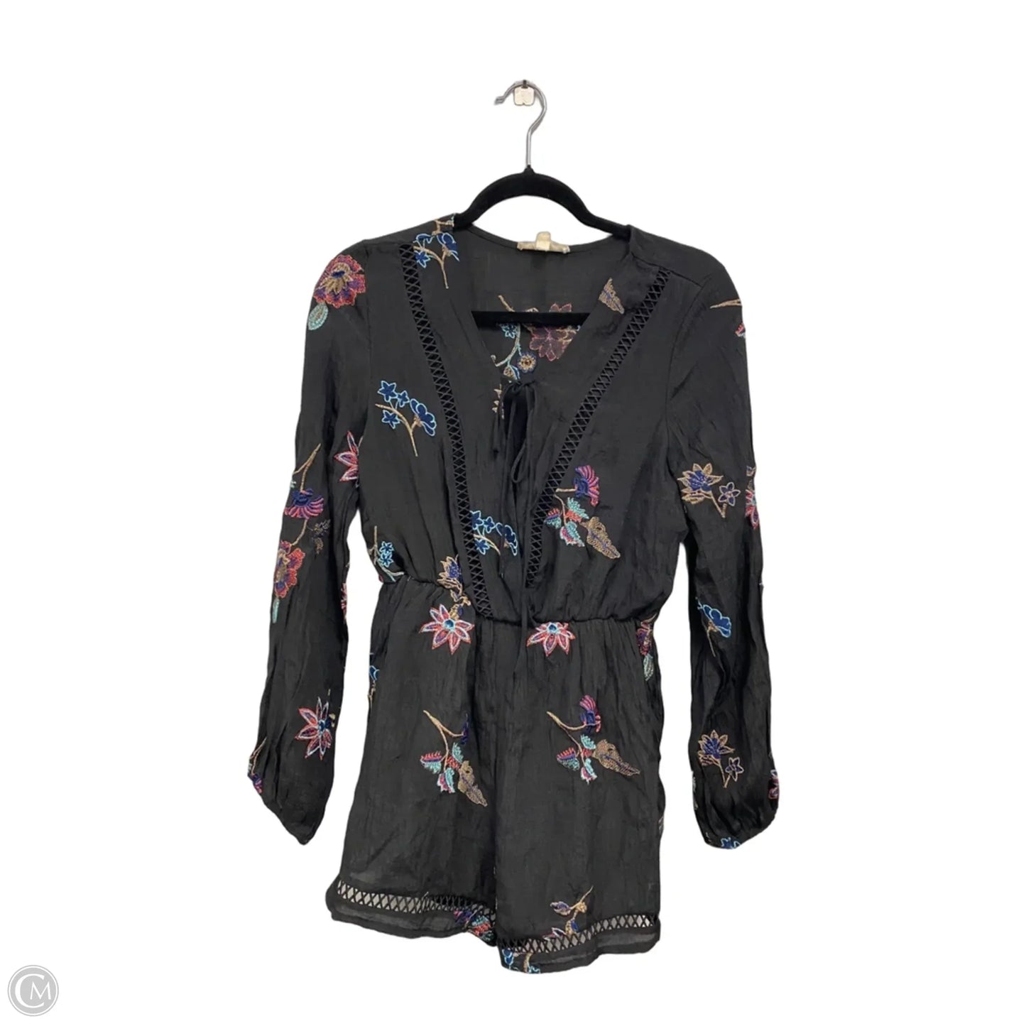 Romper By Rebellion In Black & Blue, Size: L