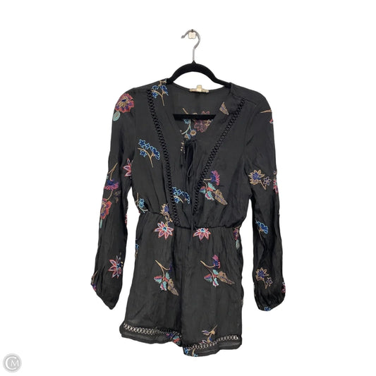 Romper By Rebellion In Black & Blue, Size: L