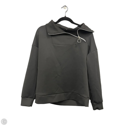 Sweatshirt Collar By Clothes Mentor In Black, Size: M