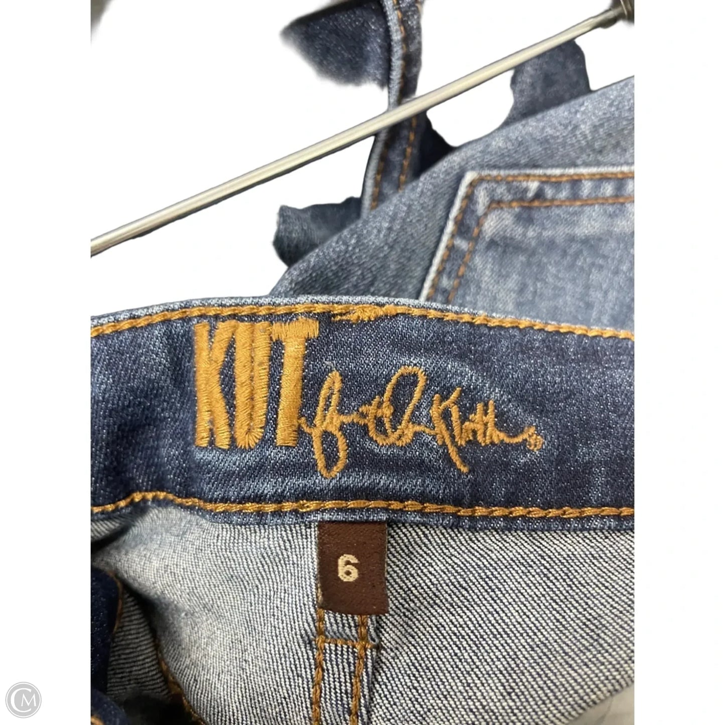 Jeans Straight By Kut In Blue, Size: 6