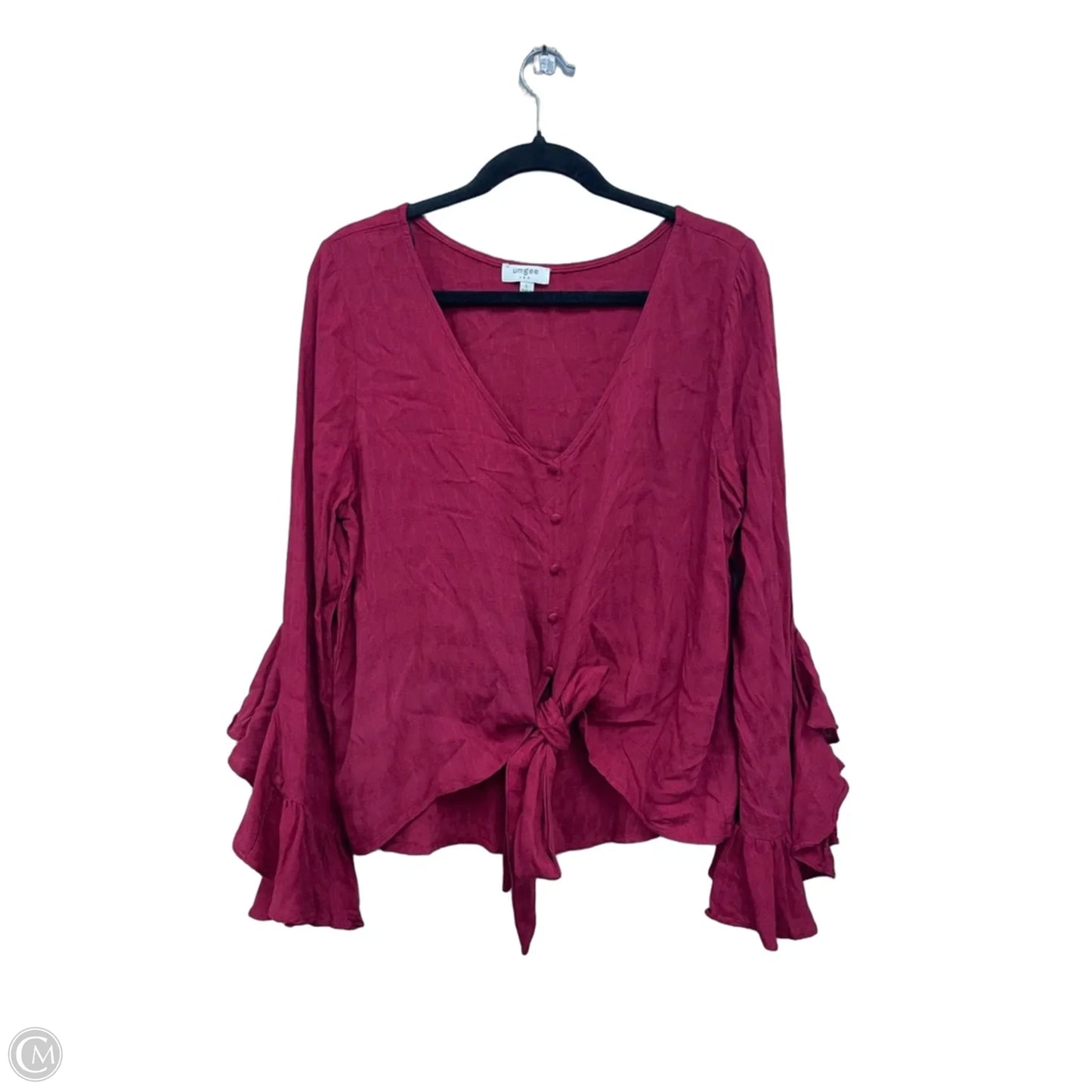 Top Long Sleeve By Umgee In Red, Size: L