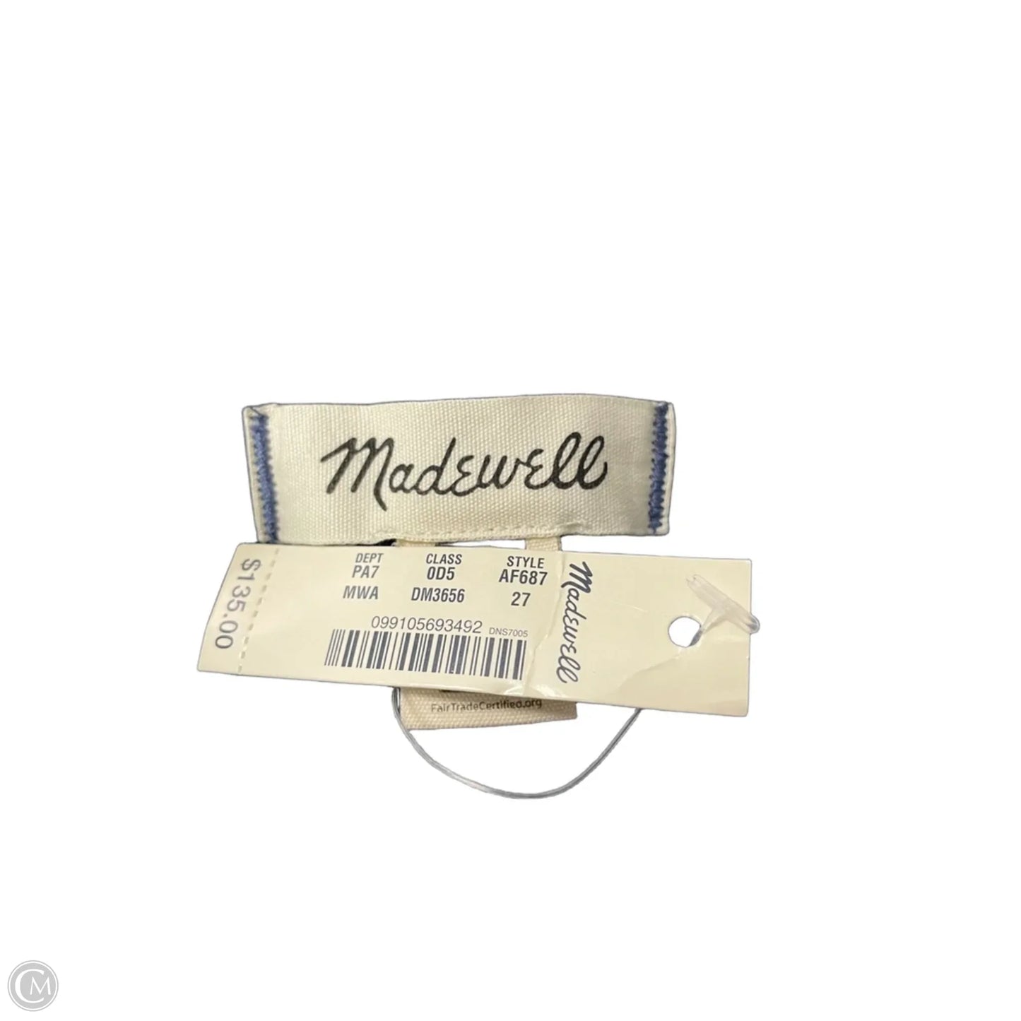 Jeans Skinny By Madewell In Blue, Size: 4